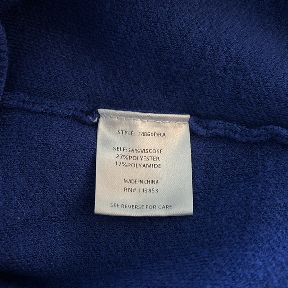 Sugarlips Royal Blue Balloon Sleeve Sweater Small - Picture 3 of 5